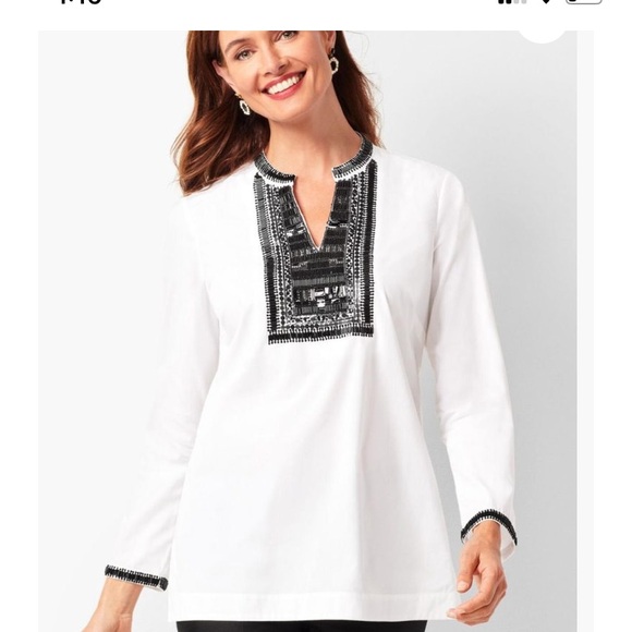 Talbots Tops - RSVP by Talbots embellished tunic. NWT. Retail 139